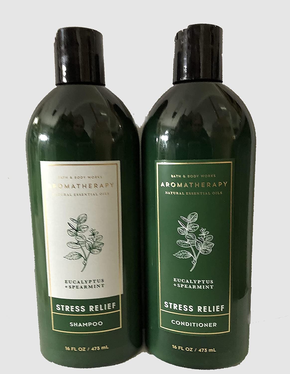 Bath and Body Works Aromatherapy Stress Relief shampoo and conditioner set for refreshed, manageable hair
