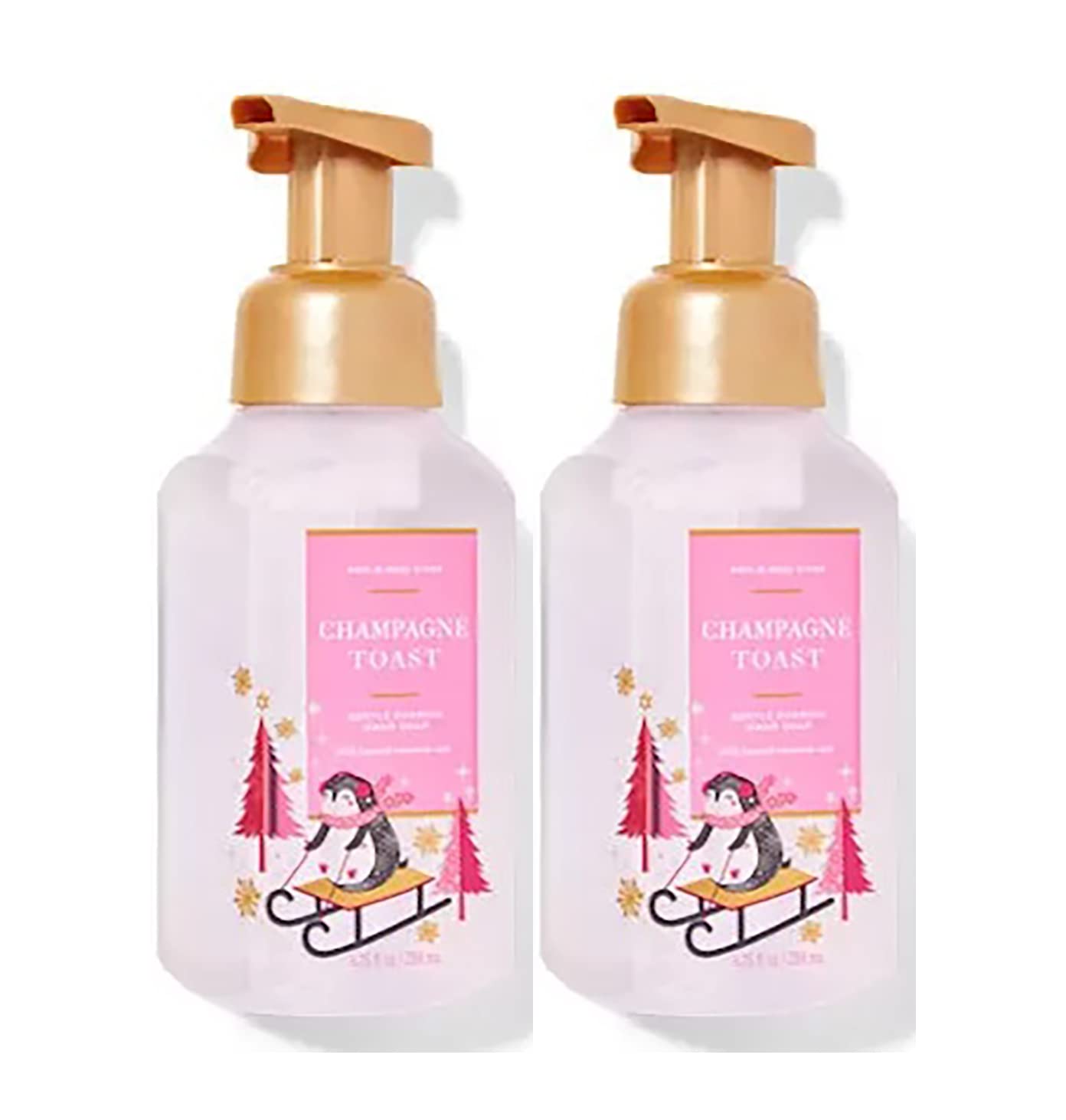 Bath & Body Works Champagne Toast bottle front, refreshing foam for everyday handwashing