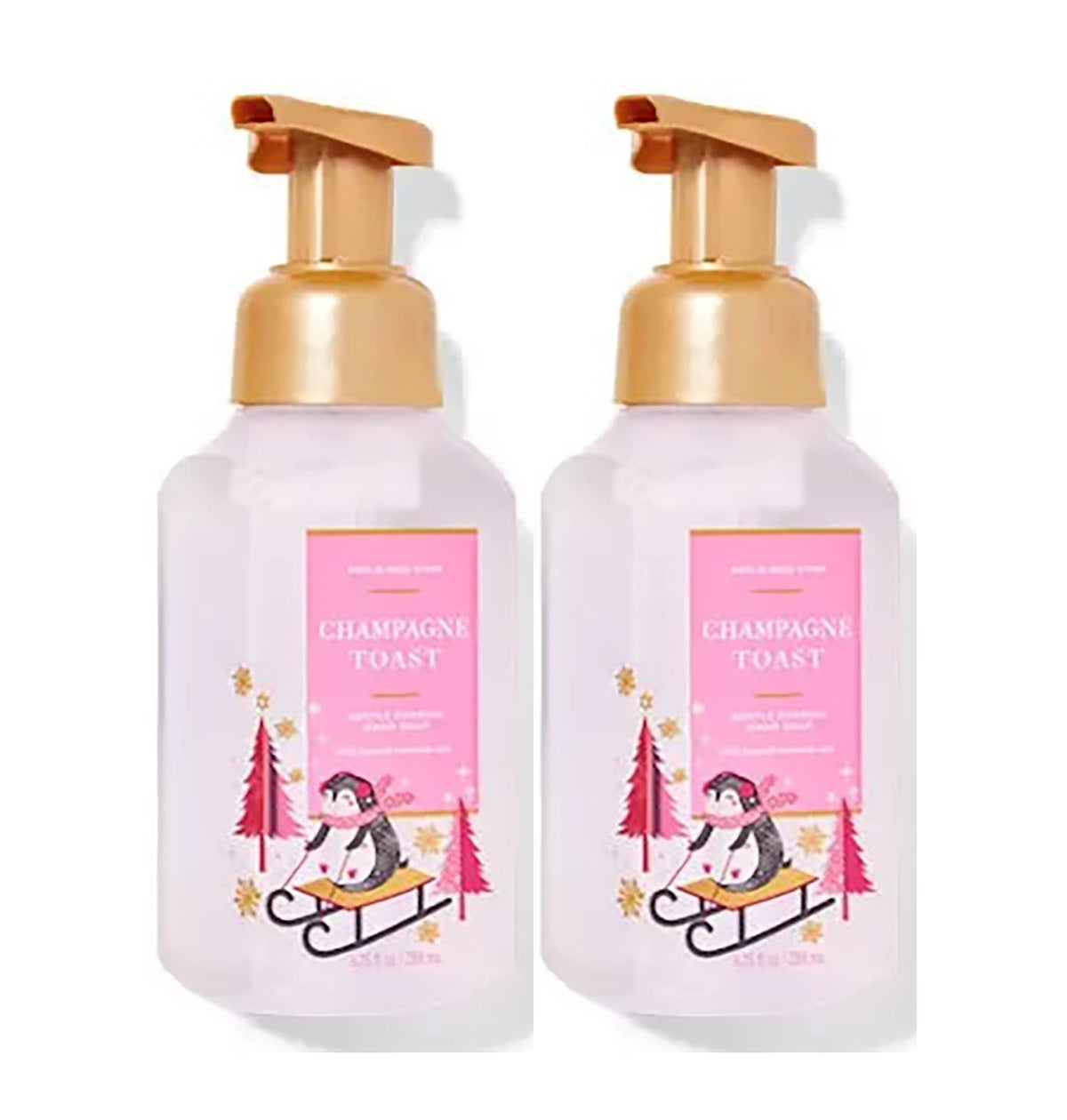 Bath & Body Works Champagne Toast bottle front, refreshing foam for everyday handwashing