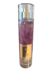 Bath & Body Works Fine Fragrance Body Spray bottle on vanity for easy, lasting scent diffusion.
