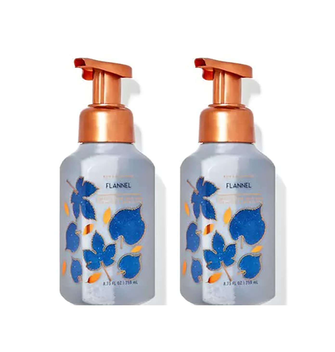 Bath and Body Works Flannel foaming hand soap bottle with pump for gentle daily cleansing.