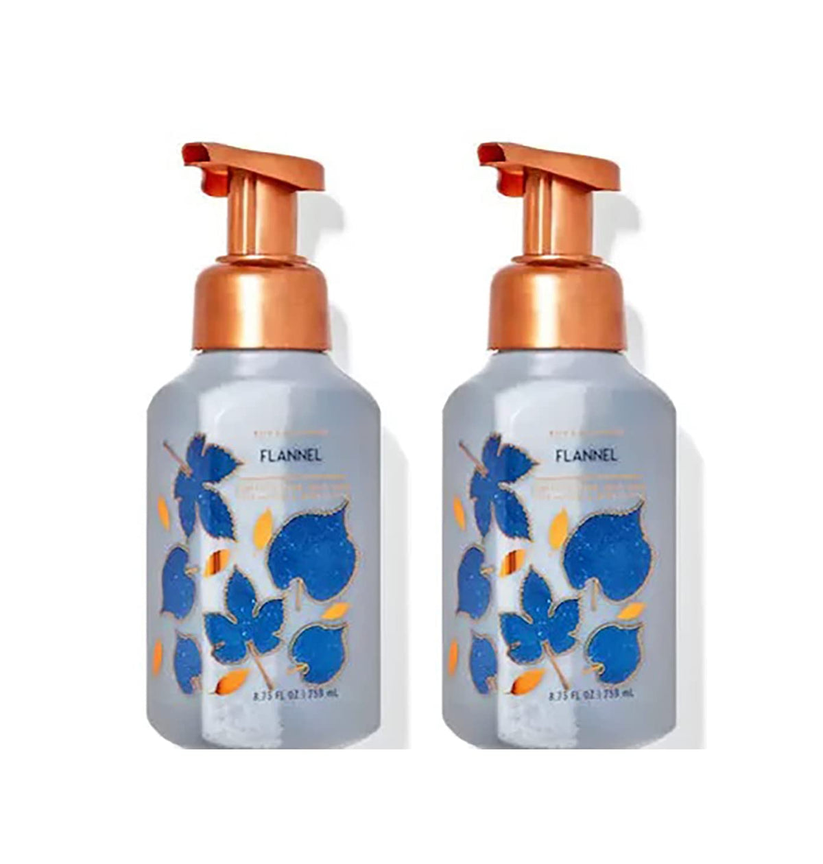 Bath and Body Works Flannel foaming hand soap bottle with pump for gentle daily cleansing.