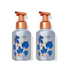 Bath and Body Works Flannel foaming hand soap bottle with pump for gentle daily cleansing.