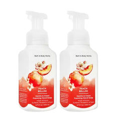 Bath and Body Works Gentle Foaming Hand Soap Peach Bellini bottle for soft, clean hands.