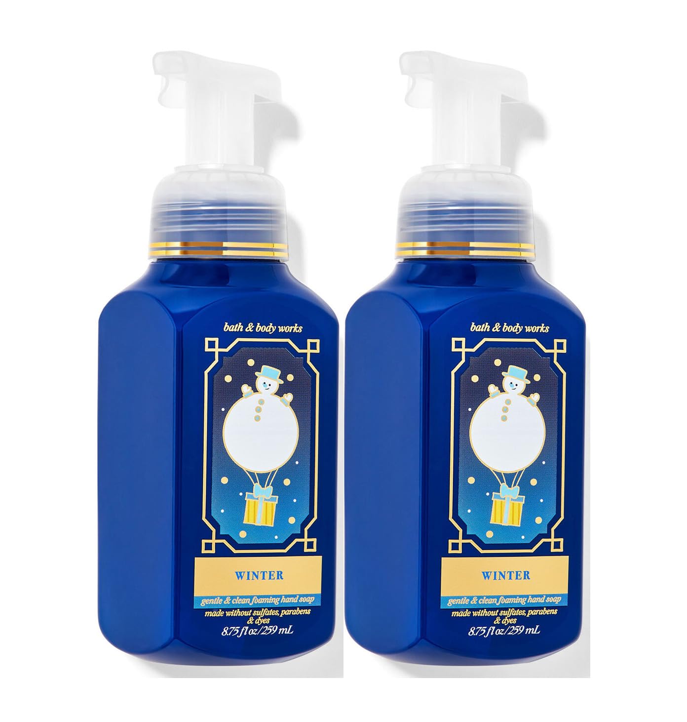 Bath & Body Works Gentle Foaming Hand Soap Winter 2-pack cleanses hands softly