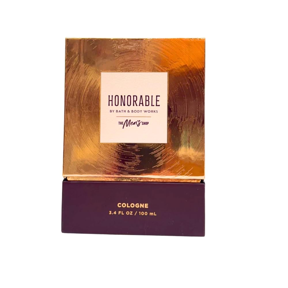 Patchouli warmth and depth in Honorable Cologne's scent profile by Bath & Body Works.