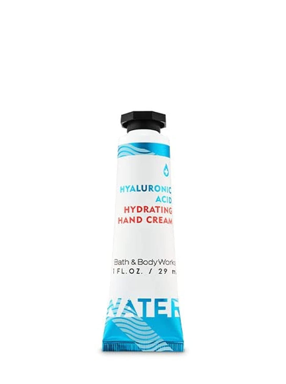Bath & Body Works Hyaluronic Acid Hand Cream bottle for instant hydration.
