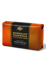 Shea butter in Mahogany Teakwood bar for softer skin.