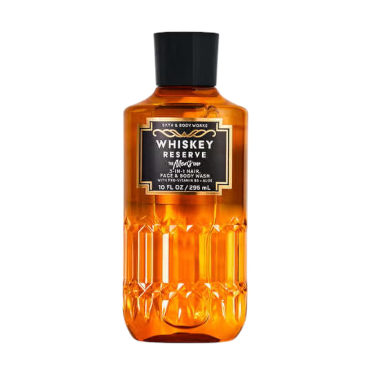 Bath & Body Works Whiskey Reserve 3-in-1 wash for men, cleanses hair, face, and body.