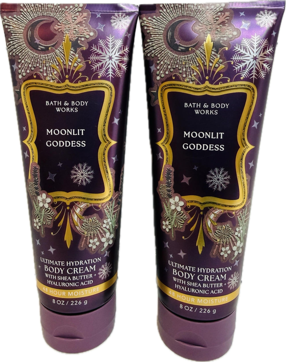Bath and Body Works Moonlit Goddess duo pack bottle showing rich hydration