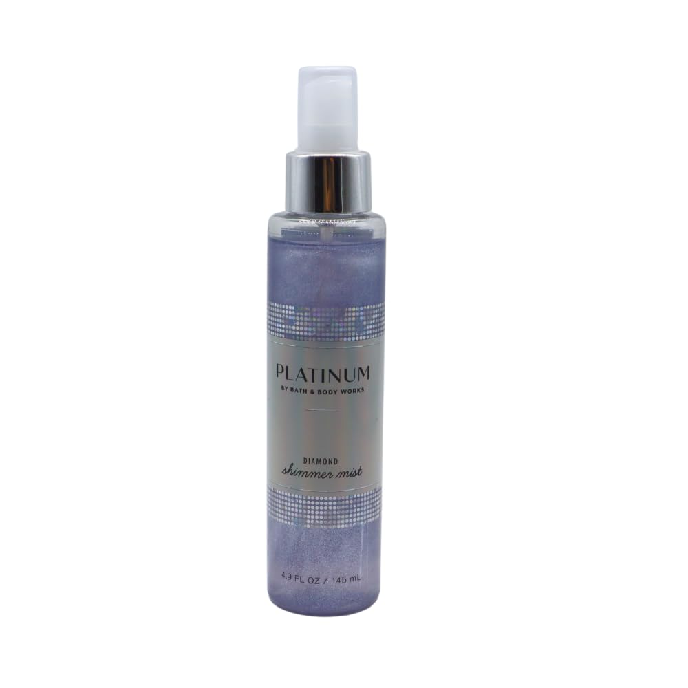 Bath & Body Works Platinum Diamond gift packaging with blue bow