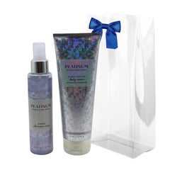 Bath & Body Works Platinum Diamond Shimmer Mist bottle with radiant glow and fragrance