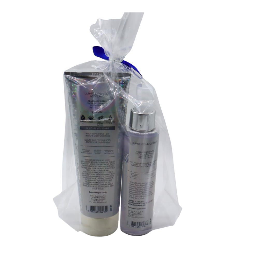Bath & Body Works Platinum Diamond Shimmer Mist notes Bergamot Silver Blooms Patchouli Musk