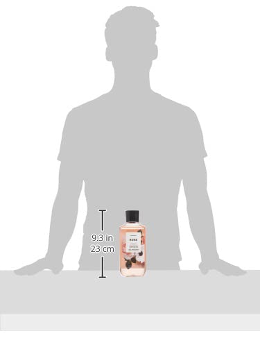 Bath and Body Works Rose Shea and Vitamin E Shower Gel bottle on shelf conveys spa-like ritual potential