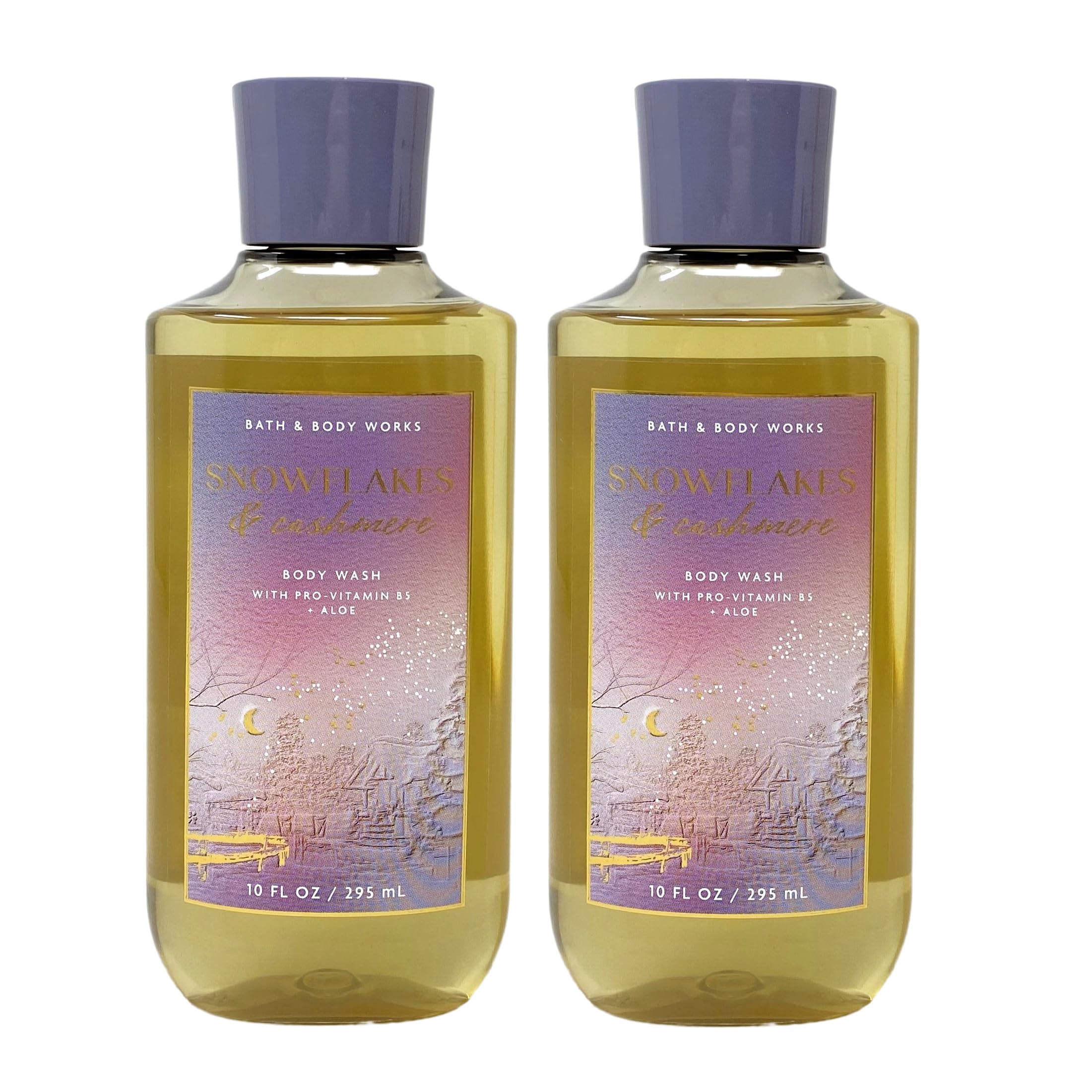 Bath & Body Works Gel Douche Snowflakes Cashmere, coffret double bouteilles pour douceur hivernale