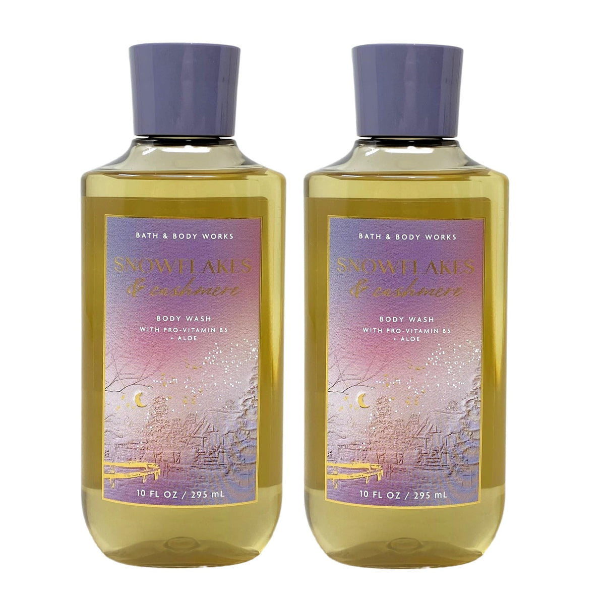 Bath & Body Works Gel Douche Snowflakes Cashmere, coffret double bouteilles pour douceur hivernale