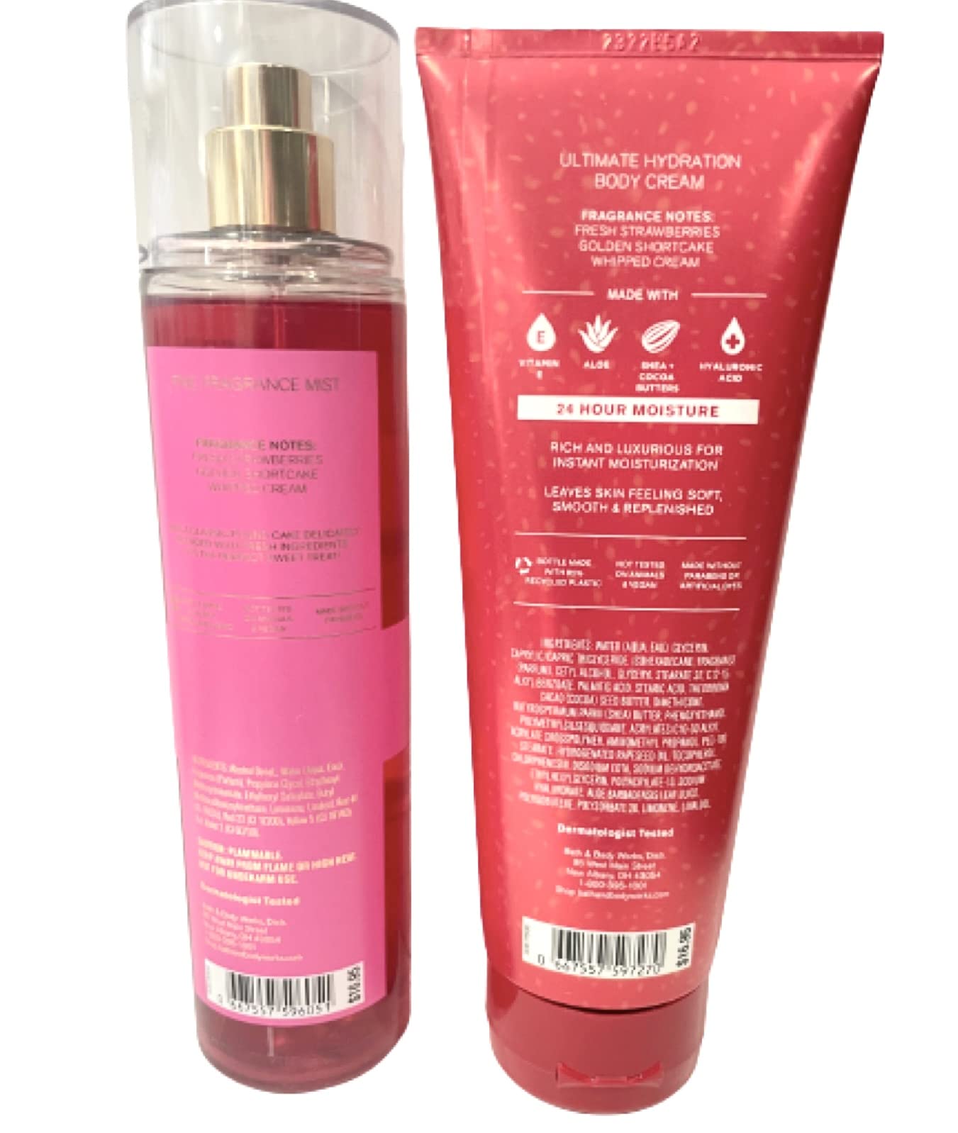 Bath & Body Works Strawberry Pound Cake Ultra Shea Cream jar, rich hydration for soft skin