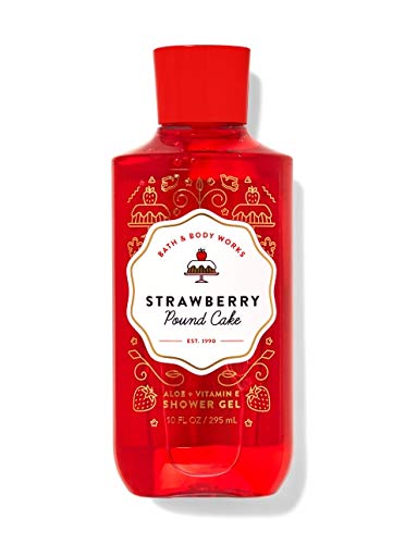 Bath & Body Works Strawberry Pound Cake lotion jar, hydrating texture suitable for daily use.