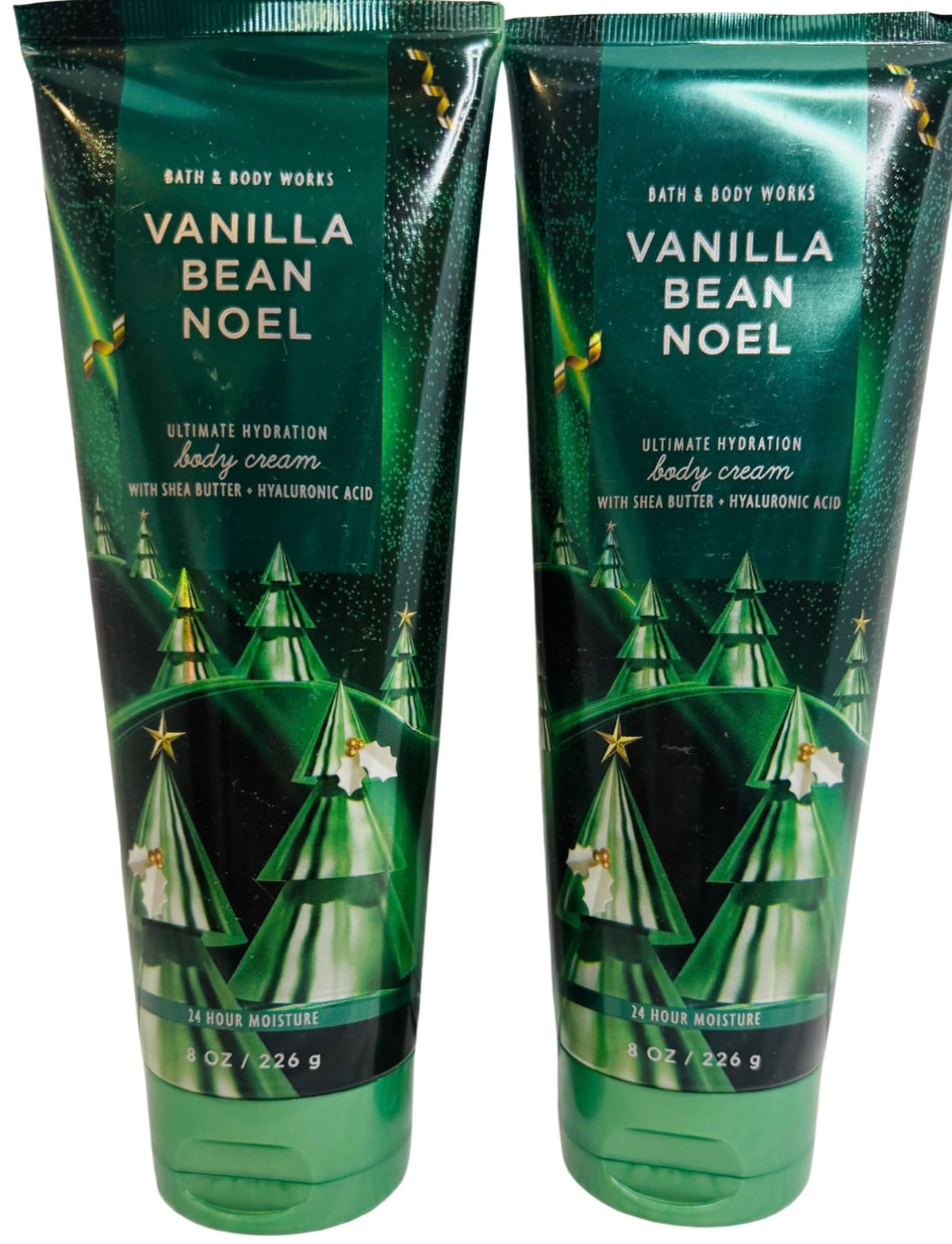 Bath and Body Works Vanilla Bean Noel body cream 8oz pack of 2, hydrating skin