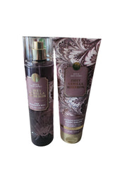 Bath & Body Works Vanilla Bourbon Mist gift set bottle and packaging for a cozy routine.