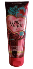Bath & Body Works Velvet Sugar Shower Gel bottle creates refreshing, fragrant lather.