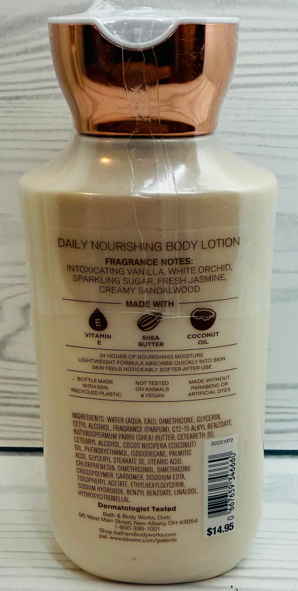 Bath & Body Works Warm Vanilla Sugar lotion two-pack packaging variation for convenient routine.