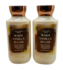 Bath & Body Works Warm Vanilla Sugar lotion bottle front view for daily hydration.