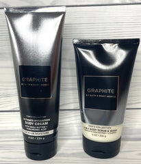 Bath & Body Works Graphite Body Scrub 8oz for gentle buffing and silky skin