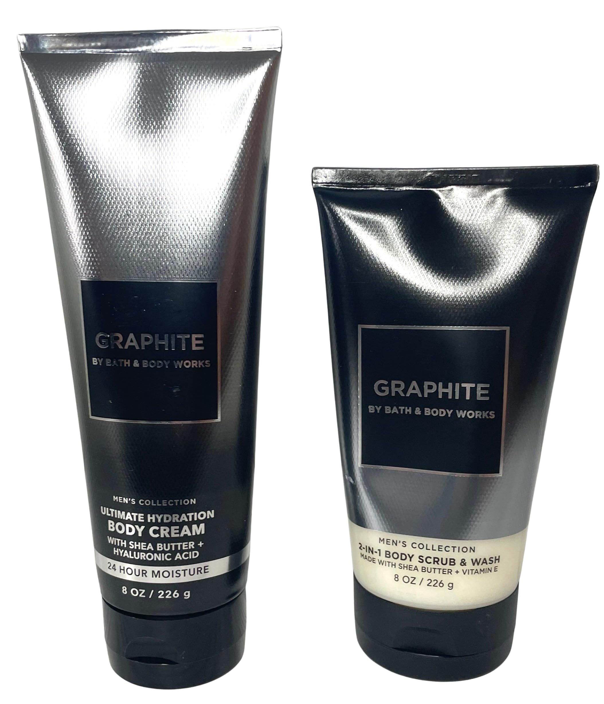 Bath & Body Works Graphite Ultimate Hydration Body Cream bottle delivering long-lasting moisture