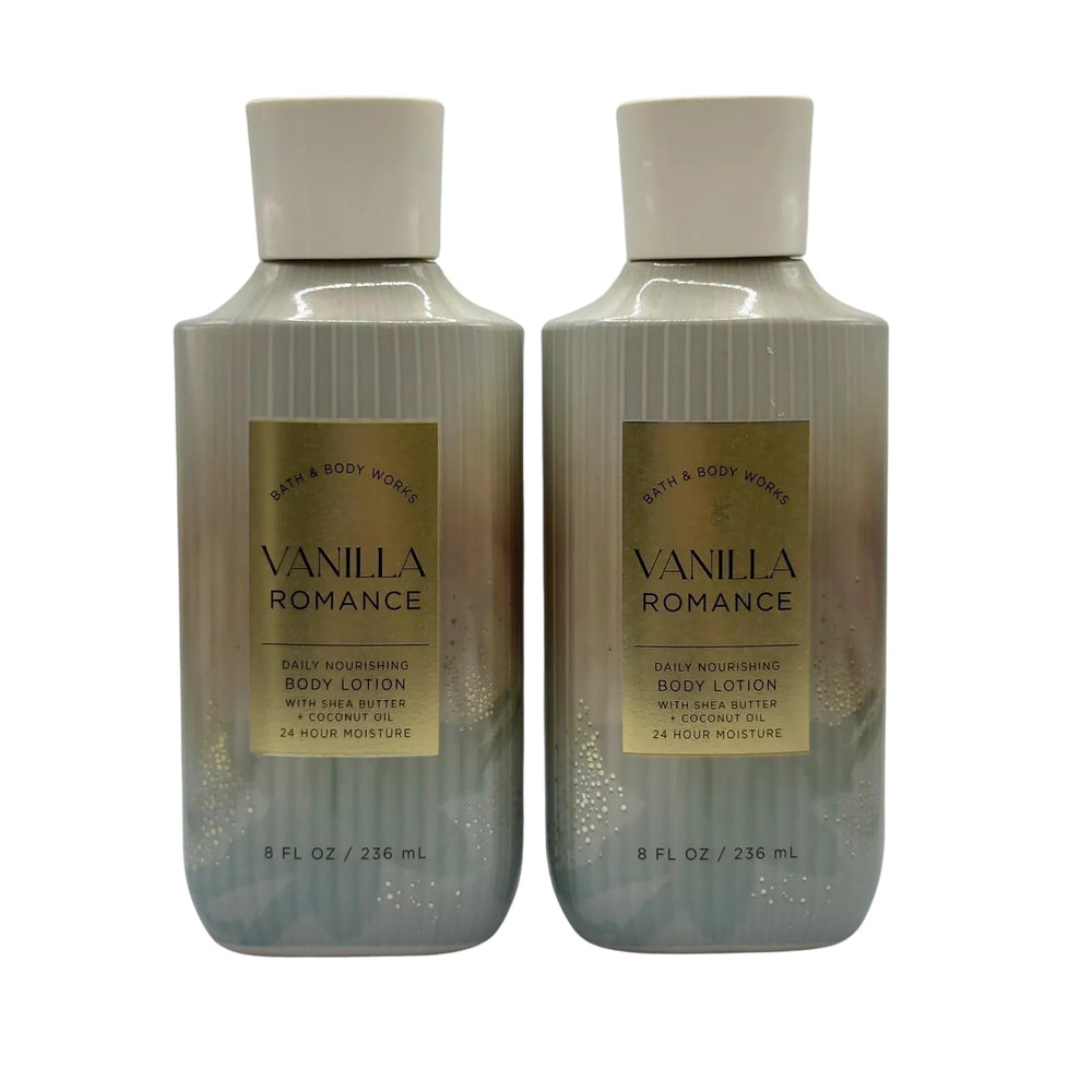 Bath and Body Works Vanilla Romance product close-up highlighting fragrant notes.
