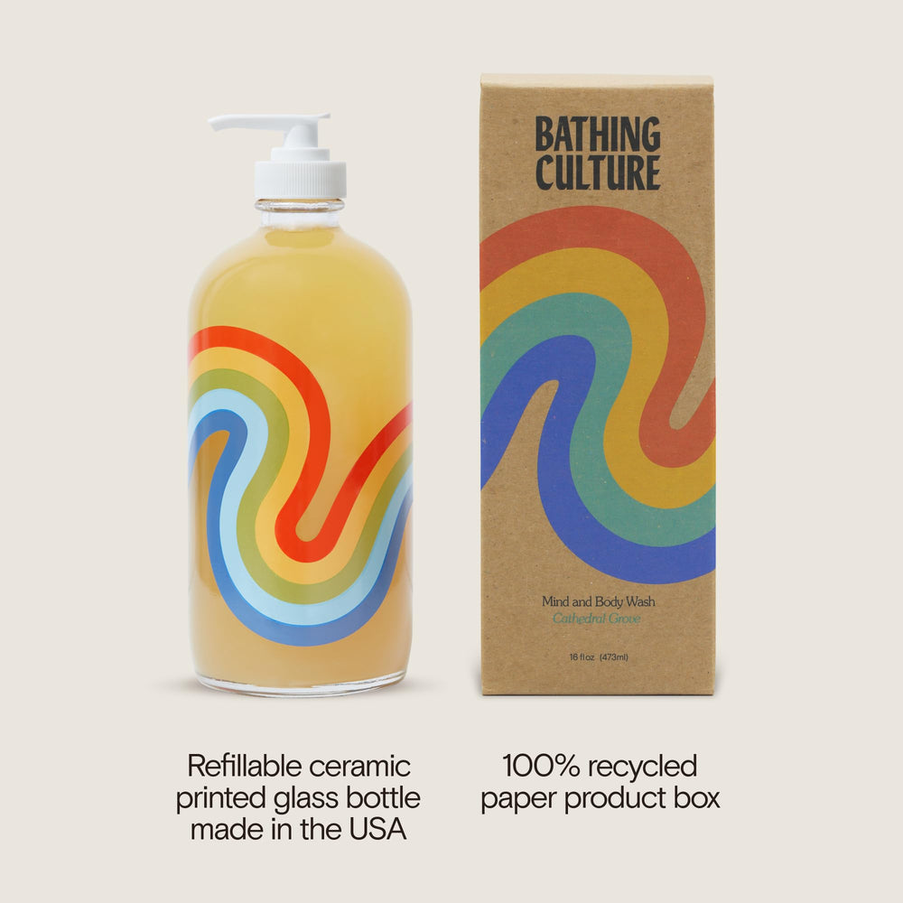 Bathing Culture 16oz label front displays generous size for daily ritual