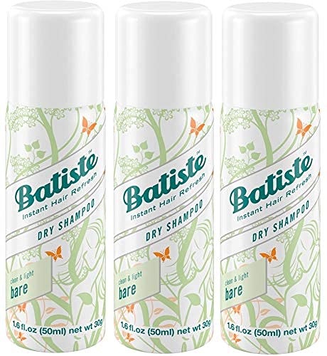 Three-pack bundle of Batiste Bare mini for trips