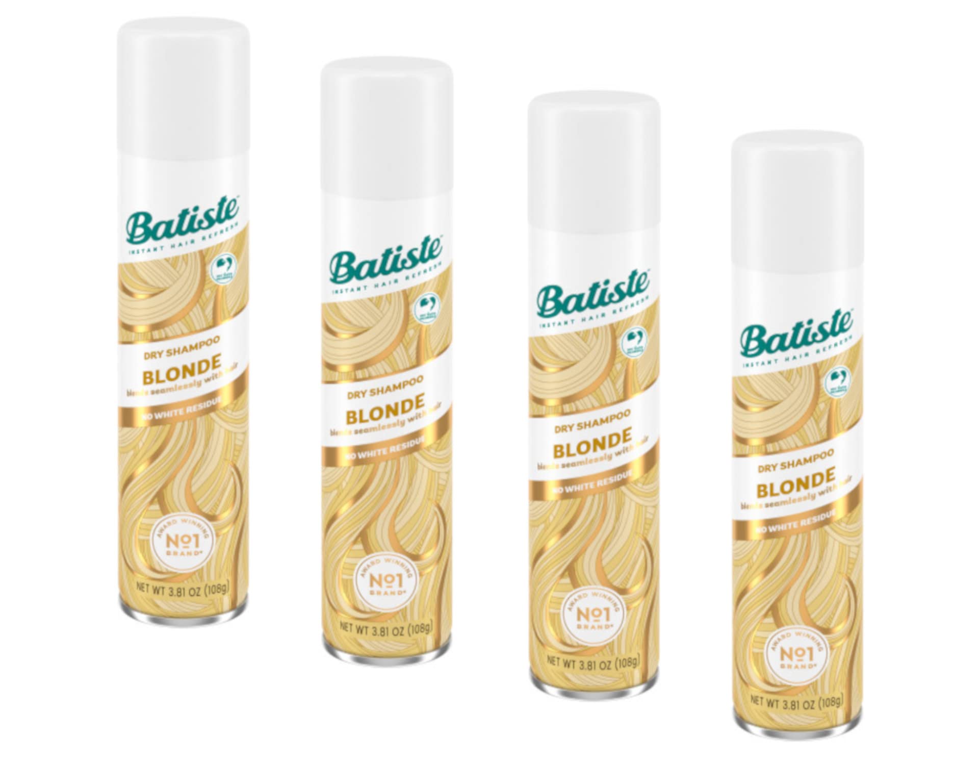 Batiste Brilliant Blonde bottle front view with tinted formula.
