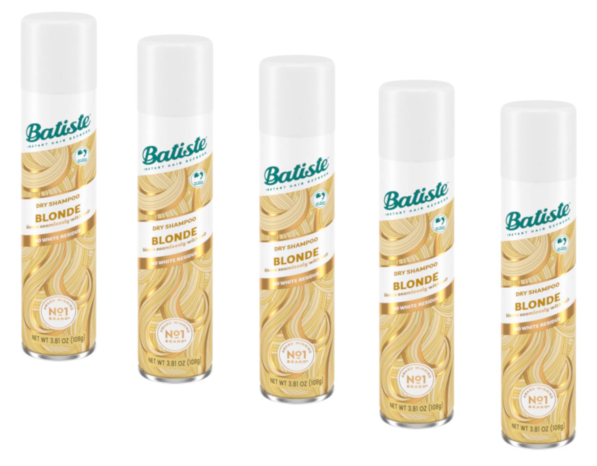 Batiste Dry Shampoo Blonde bottle refreshes roots between washes