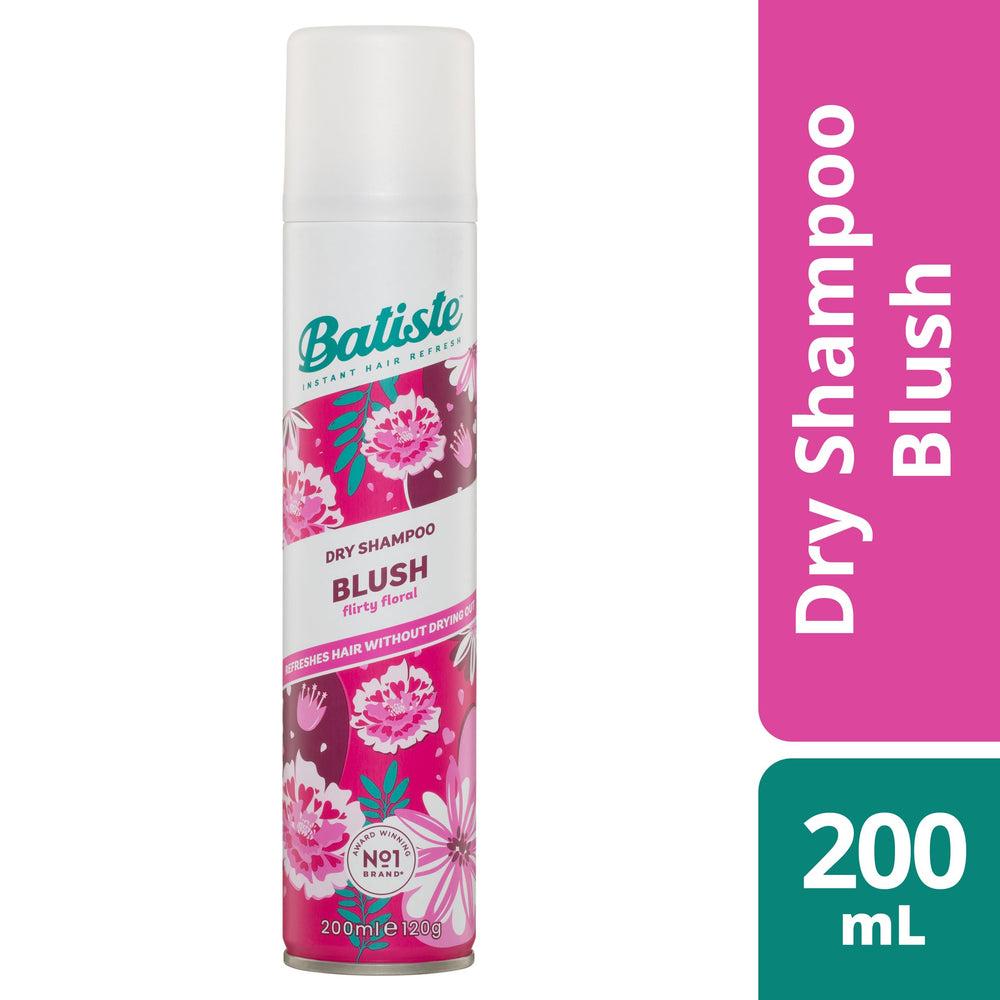 Batiste Dry Shampoo Blush pack-6-bottles image communicates multi-pack convenience.
