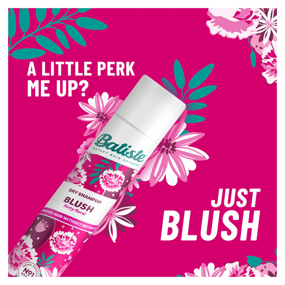 Batiste Dry Shampoo Blush textured-hair finish shows added body.