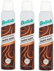 Batiste Dry Shampoo Dark & Deep Brown bottle close-up for quick root refresh