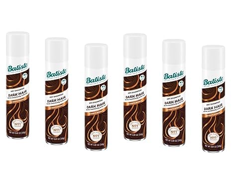 Batiste Dry Shampoo Dark & Deep Brown travel-friendly size on counter