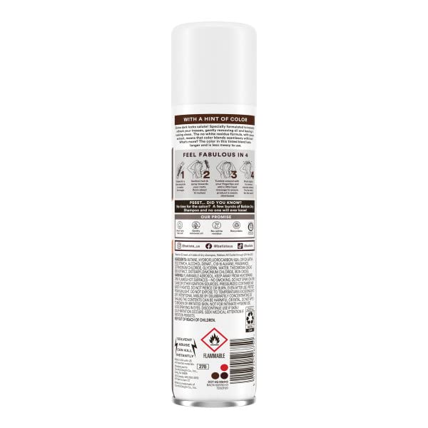 Batiste Dry Shampoo Dark Hair application on hair to refresh roots.