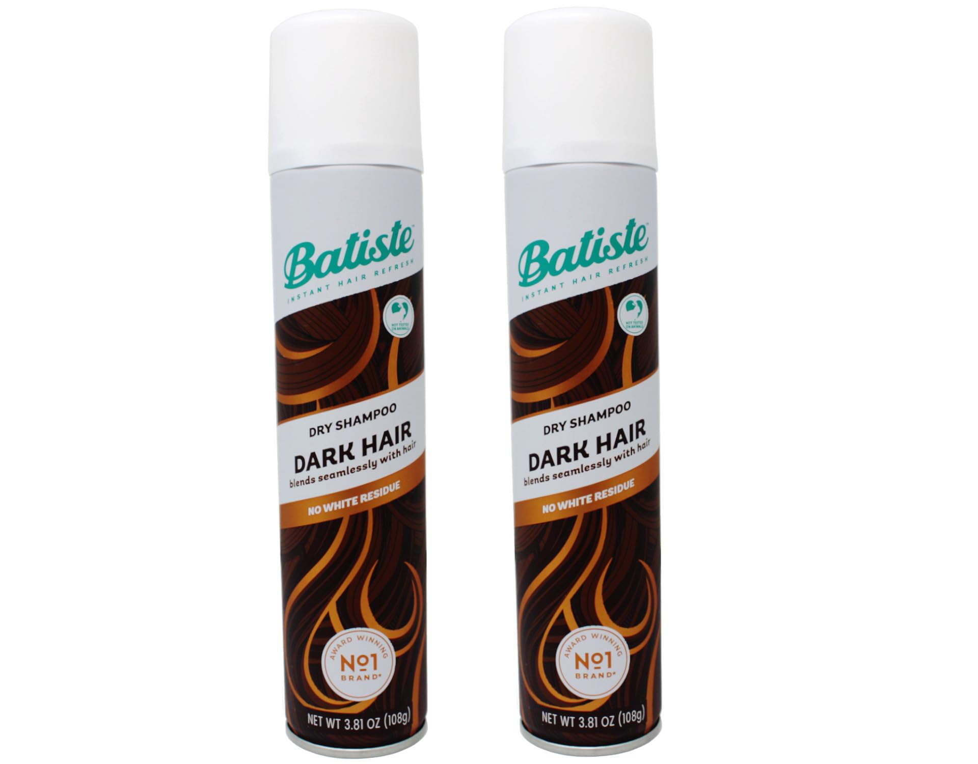 Batiste Dry Shampoo for Dark Hair pack-2 front view, quick refresh on the go