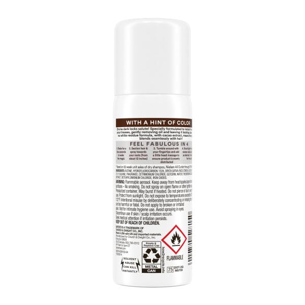 Batiste Dry Shampoo Dark Hair texture and volume boost on day-two styles.