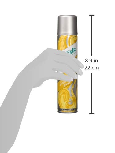 Close-up of Batiste Brilliant Blonde powder on hair showing texture and lift