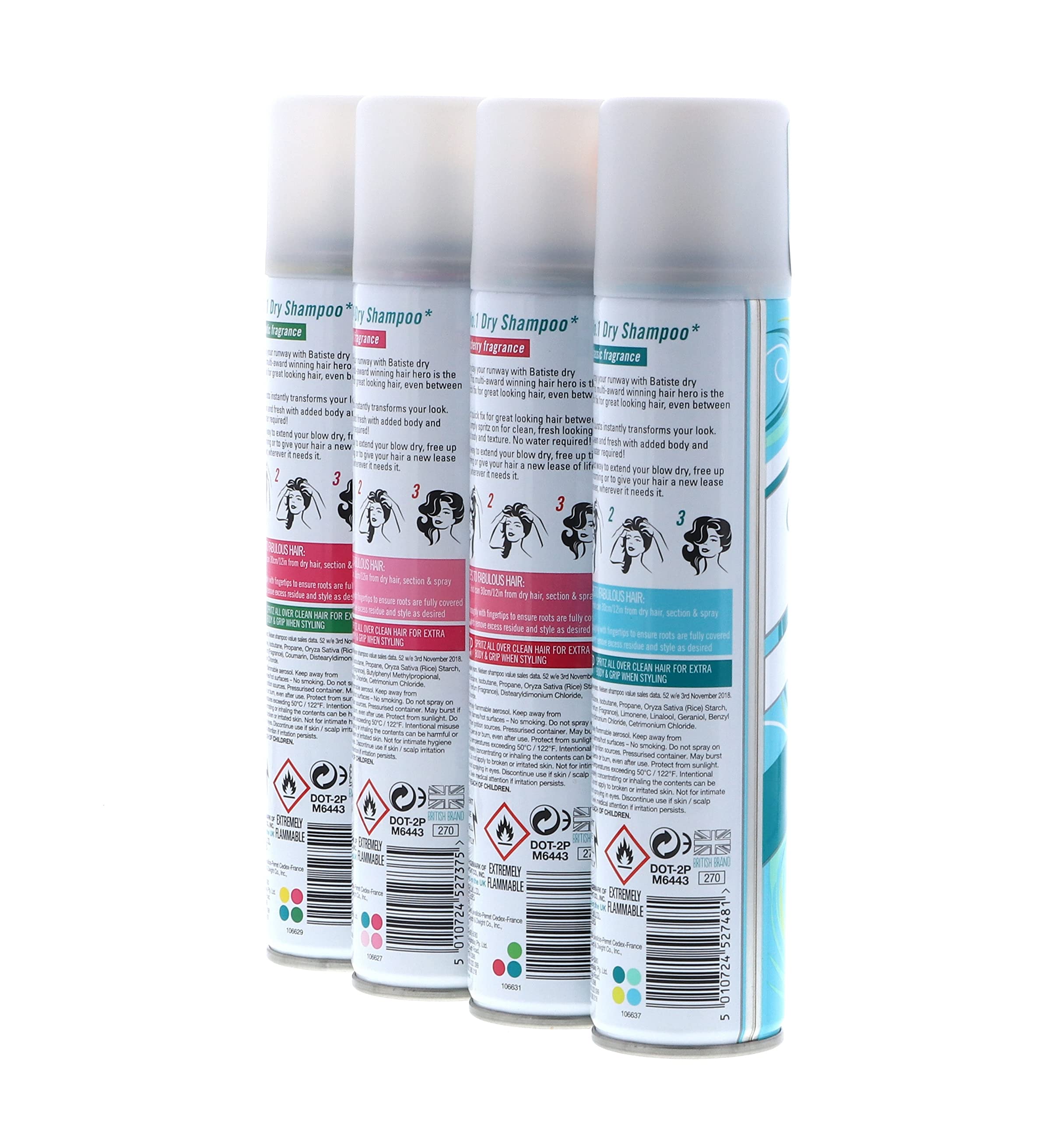 Batiste Dry Shampoo spray nozzle in use for mess-free refresh