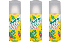 Batiste Tropical dry shampoo bottle ready for quick refresh.