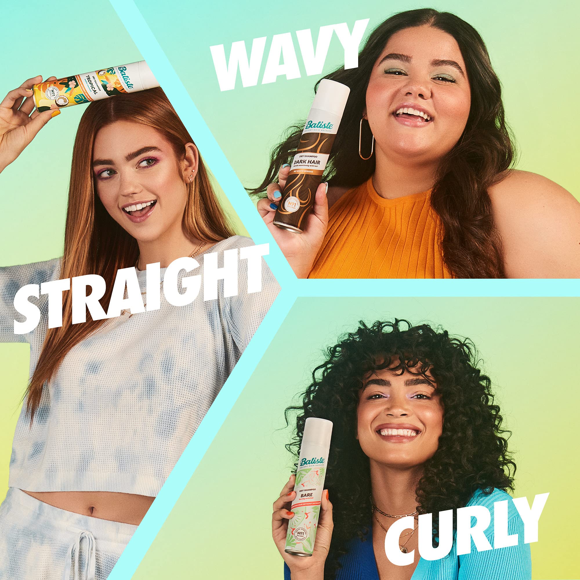 Batiste Original Dry Shampoo works well on brunette hair colors.