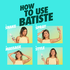 Batiste Original Dry Shampoo fragrance notes of bergamot, lily, and rose.
