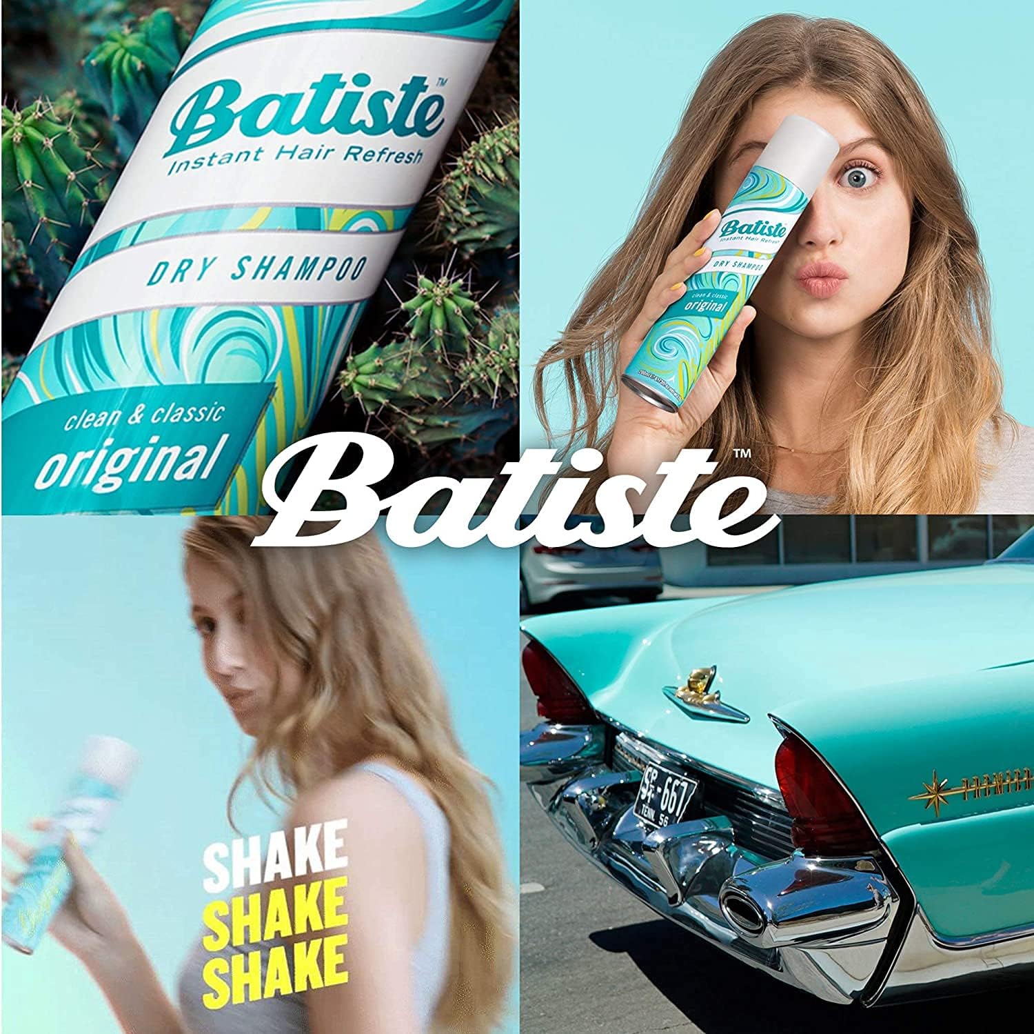 Batiste Original Dry Shampoo compact package ready for travel