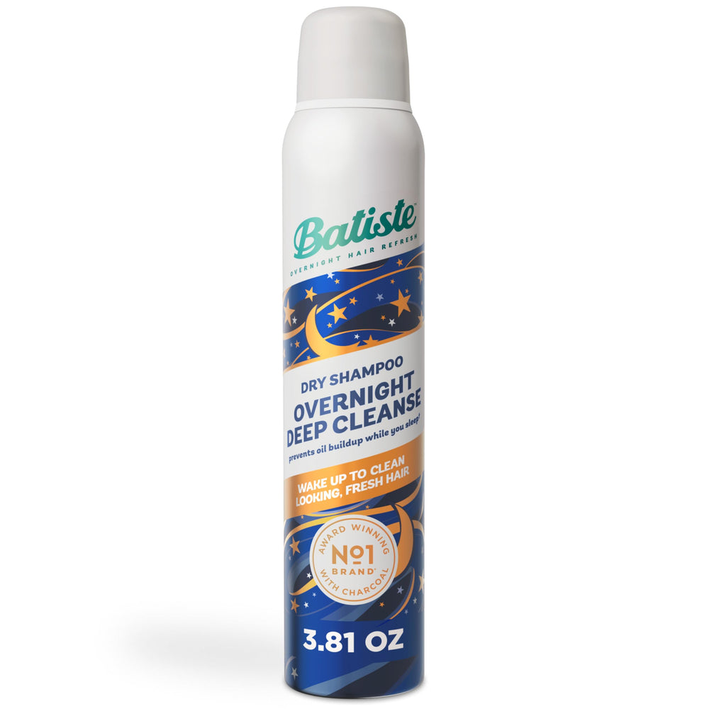 Batiste Overnight Deep Cleanse bottle shows oil control and morning freshness
