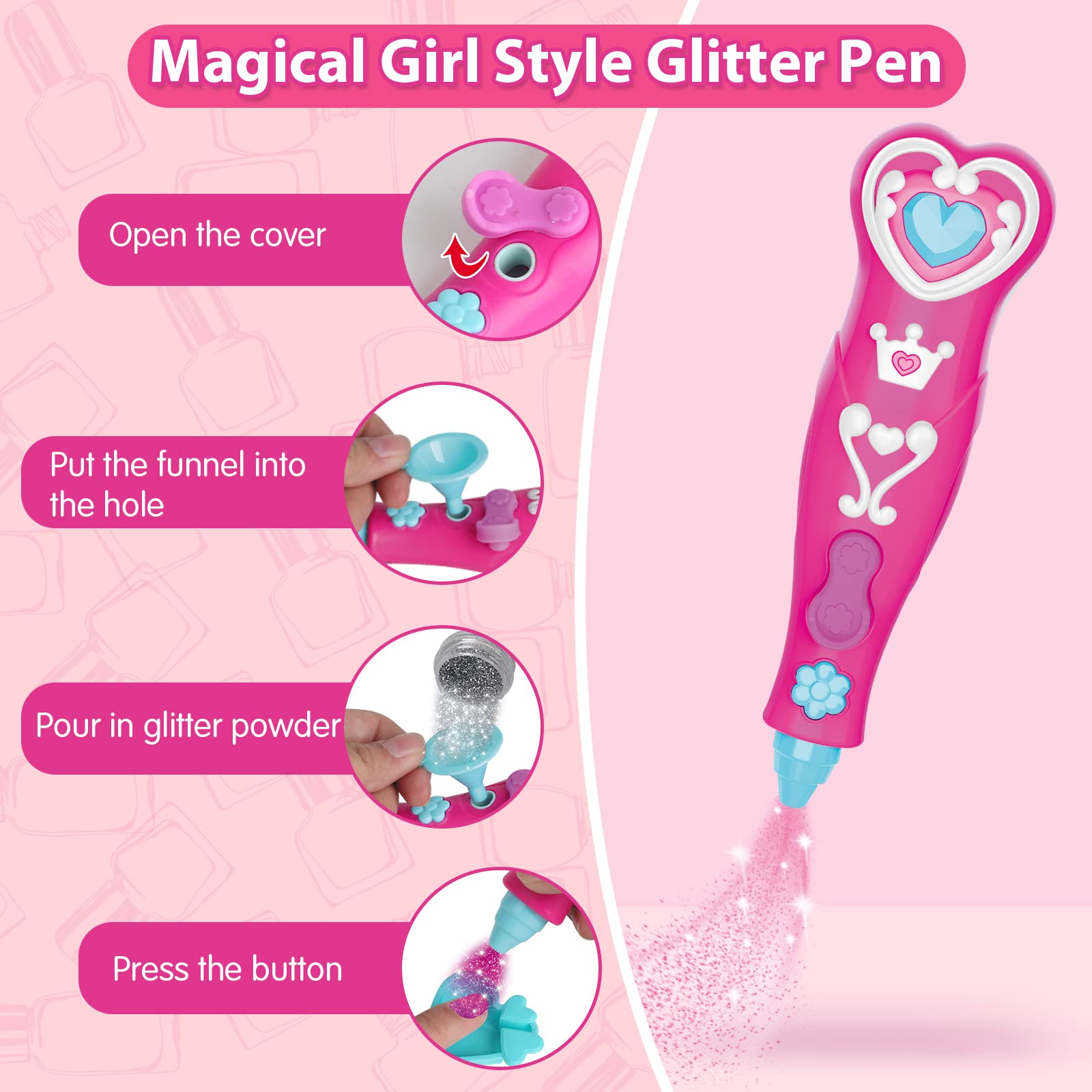 BATTOP 3D nail art stickers spark imagination for cute looks