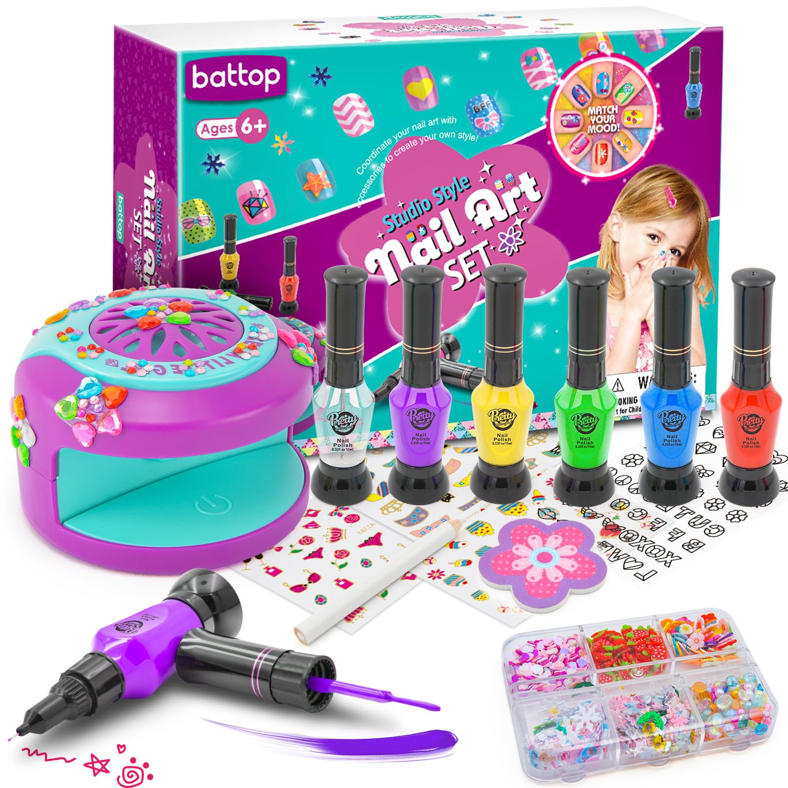 BATTOP gift-ready kit inspires imagination for girls dressing up.